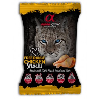 Alpha Spirit CAT Snacks CHICKEN - кубики з курки для котів, 50 гр