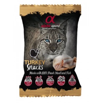 Alpha Spirit CAT Snacks TURKEY - кубики з індички для котів, 50 гр