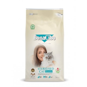 BonaCibo Adult Cat Sterilised Salmon 5 кг
