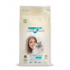 BonaCibo Adult Cat Sterilised Salmon 15 кг