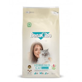 BonaCibo Adult Cat Sterilised Salmon 15 кг