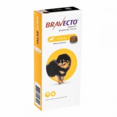 Bravecto Таблетки від бліх та кліщів для собак вагою від 2 до 4,5 кг