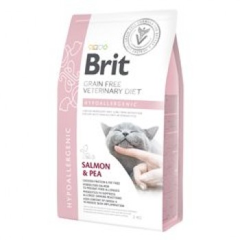 Корм сухий Brit Grain Free VetDiet Cat Hypoallergenic для котів з харчовою алергією та непереносимістю з лососем та горохом 400 г