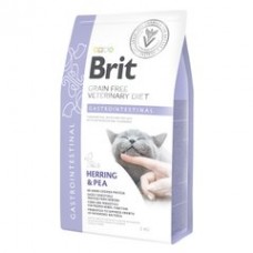 Корм сухий Brit Grain Free VetDiet Cat Gastrointestinal для котів з порушеним травленням з оселедцем лососем яйцем та горохом 400 г