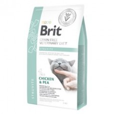 Корм сухий Brit Grain Free VetDiet Cat Struvite для котів з сечокам'яною хворобою з куркою та горохом 2 кг