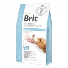 Корм сухий Brit Grain Free VetDiet Dog Obesity для собак для корекції ваги беззерновий з ягням індичкою та горохом 12 кг