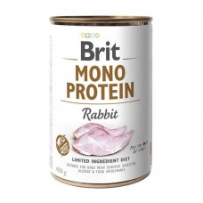 Brit Mono Protein - для дорослих собак усіх порід, харчова алергія, з кроликом, 400гр x 6шт