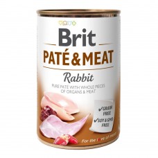 Brit Pate & Meat - для дорослих собак усіх порід, з куркою та кроликом, консерва, 400гр x 6шт