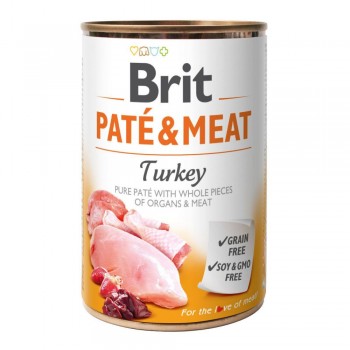 Brit Pate & Meat - для дорослих собак усіх порід, з ягням, консерва, 400гр x 6шт