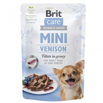 Brit Care Mini pouch - для дорослих собак маленьких порід, з дичиною, пауч, 85гр х 24шт