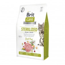 Brit Care Cat Grain Free Sterilized Immunity Support - для дорослих стерилізованих котів та котів з чутливим травленням, свинина, 2кг