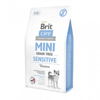 Корм сухий Brit Care Grain Free Mini Sensitive для собак мініатюрних порід з чутливим травленням з олениною 2 кг