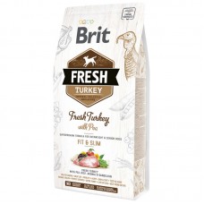 Корм сухий Brit Fresh Turkey Pea Adult Fit and Slim для дорослих собак з зайвою вагою з індичкою та горохом 12 кг