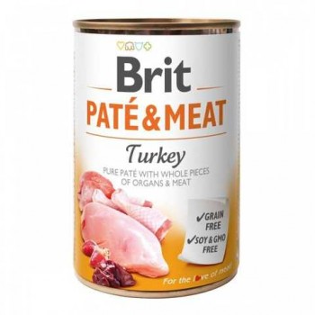 Brit Paté and Meat Turkey for Dog 400 г (індичка)