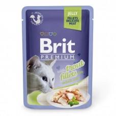 Brit Premium Cat Trout Fillets Jelly, з філе форелі в желе, 12х85г