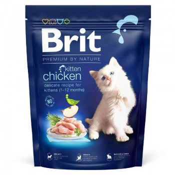 Brit Premium by Nature Cat Kitten для кошенят від 1 до 12 місяців з куркою 1.5кг