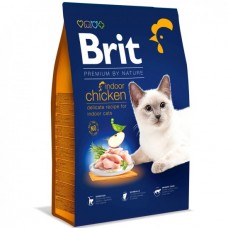 Brit Premium Cat by Nature Indoor для дорослих котів, що мешкають у приміщенні, з куркою 1.5кг