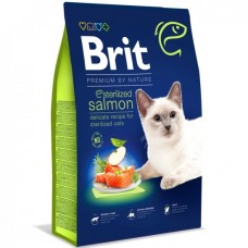 Brit Premium by Nature Cat Sterilised для стерилізованих, дорослих котів, з лососем 1.5кг