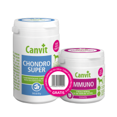 Canvit Chondro Super for dogs 230 гр + Canvit Imuno, для собак, 100 гр