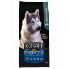 CIBAU Adult Sensitive Fish&Rice для дорослих собак, середніх та великих порід, з чутливим травленням, з рибою та рисом, 12кг.