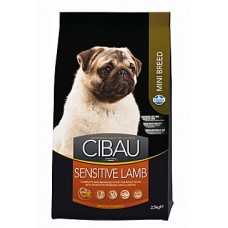 CIBAU Adult Sensitive Lamb&Rice для дорослих собак, маленьких порід, з чутливим травленням, з ягням 2.5кг.