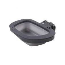 Dexas Collapsible Kennel Bowl - миска складна, з кріпленням на клітку, сіра, 0.6 л