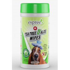 ESPREE Tea Tree&Aloe Wipes, серветки для собак, 50шт