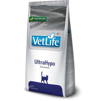 Vet Life UltraHypo - дієтичний сухий корм для дорослих кішок, харчова алергія, 400г