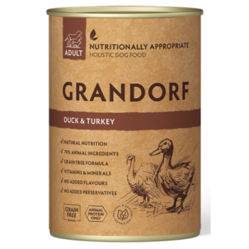 Grandorf DOG ADULT Duck & Turkey 0.4 кг