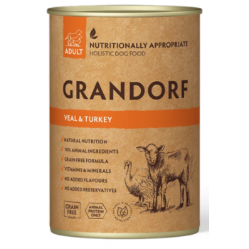 Grandorf DOG ADULT Veal & Turkey 0.4 кг