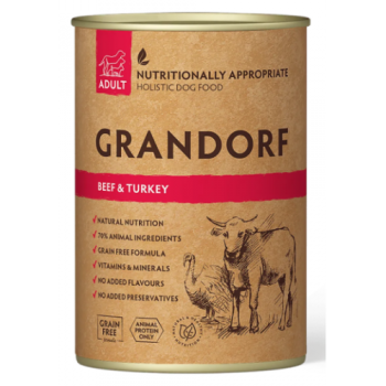 Grandorf DOG ADULT Beef & Turkey 0.4 кг