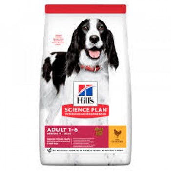 Hill's SP Can Adult Md Ch Breeder Bag для середніх порід, курка, 14кг.