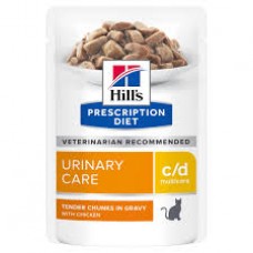 Hill`s Wet PD Feline C/D для підтримки сечовивідної системи, курка, пауч, 85гр, (12шт).