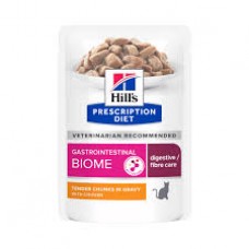 Hill`s Wet PD Feline GIBiome для чутливого травлення, розлад шлунку, курка, пауч, 85гр, (12шт).