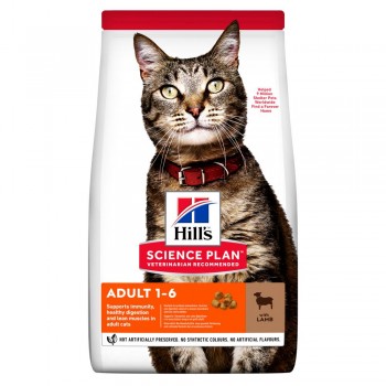 Hill's Science Plan Fel Adult Cat Lamb - дор./ягня 10 кг