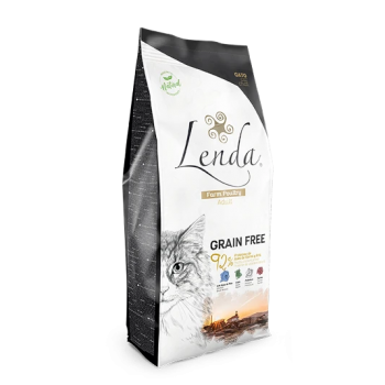 Lenda Adult Cat Farm Poultry Grain Free - для дорослих котів, індичка, 2кг