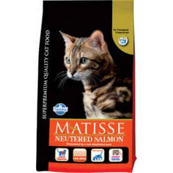 MATISSE NEUTERED SALMON для дорослих, стерилізованих котів, з лососем, 10кг