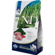 N&D Spirulina Lamb, для дорослих собак середніх та великих порід, з ягням та ягодами годжі, 2 кг