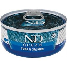 N&D Ocean Tuna & Salmon вологий корм для дорослих котів, з тунцем та лососем, 70гр.