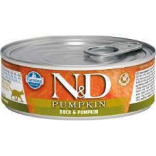 N&D Pumpkin Duck & Pumpkin вологий корм для дорослих котів, з качкою та гарбузом, 70гр.