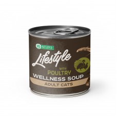 Nature's Protection Lifestyle Longhaired Poultry wellnesss soup - суп, для домашніх, довгошерстих котів, 140мл