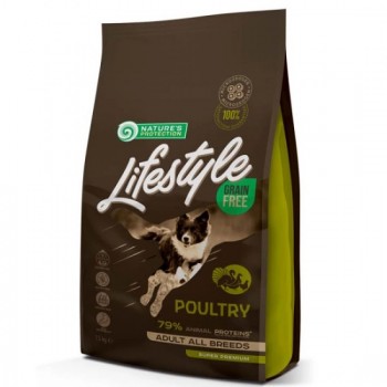 Nature's Protection Lifestyle Adult All Breeds GrainFree with Poultry - для дорослих собак всіх порід, з м'ясом домашньої птиці, 10кг