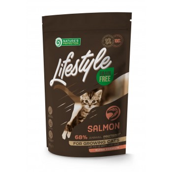 Nature's Protection Lifestyle Kitten GrainFree with Salmon, сухий корм для кошенят, від 3 тижнів до 12 місяців, з лососем 7кг