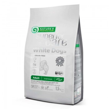 White Dogs Adult Small and Mini Breeds GrainFree with Insect для білої та світлої шерсті, для дорослих собак, маленьких порід порід від 1 року, з білком комах, 10кг