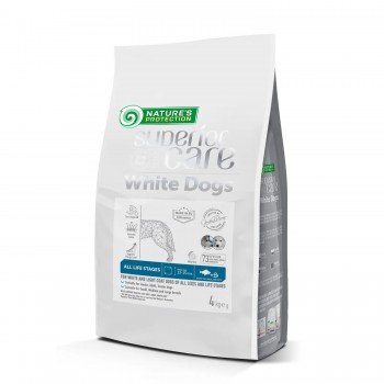 Nature's Protection White Dogs Grain Free Insect All Sizes and Life Stages (Insect) для білої та світлої шерсті, для дорослих собак, середніх та крупних порід, з білком комах, 10кг