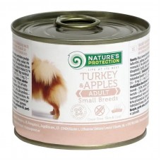 Nature's Protection Adult Small Breeds Turkey&Apples cans - вологий корм для дорослих собак, малих порід , з індичкою та яблуком, 200г