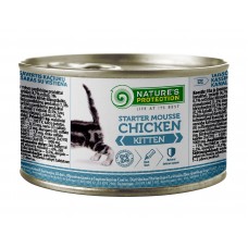 Nature's Protection Kitten Starter Mousse with Chicken cans - мус для кошенят, від 3 тижнів, з куркою, 200г