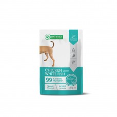 Nature's Protection Weight Control Dog Adult pouch - вологий корм для дорослих собак, всіх порід, контроль ваги, з куркою та білою рибою, пауч, 100г