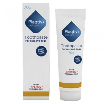 PLAQTIV+ Toothpaste - зубна паста для гігієни ротової порожнини котів та собак, 70г