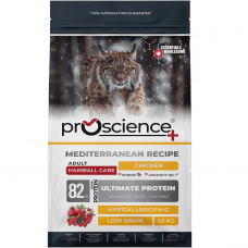 ProScience Adult Cat Chicken 1,5 кг - корм з курятиною, креветками, анчоусною олією та середземноморськими фруктами для дорослих котів